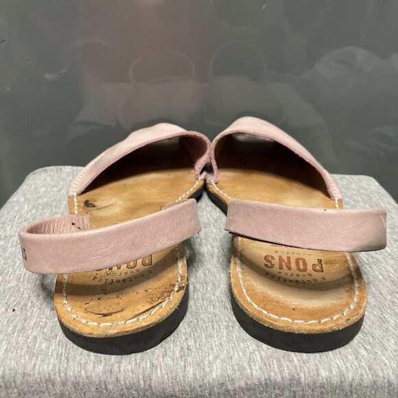 PONS Avarca Menorca Spain 510 Classic Style Pink Sandals Women Size 10US 40EU - Picture 2 of 4